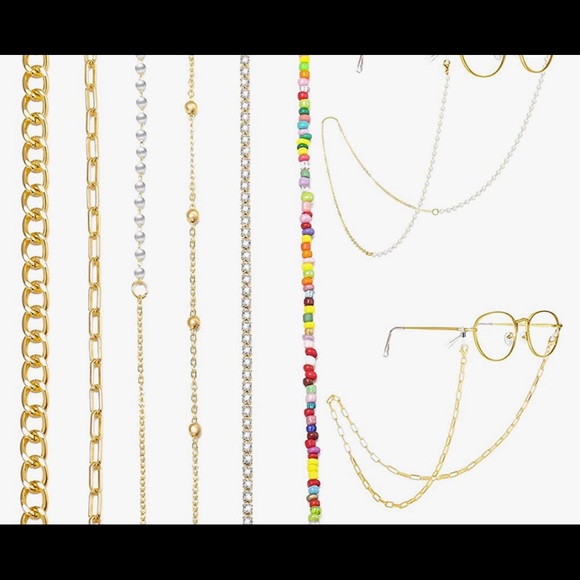 NWT 6 PCS Glasses/Mask Chain for Women, NEW IN ORIGINAL PACKAGE, MULTIPURPOSE - Picture 5 of 5